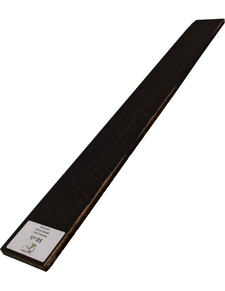 Curly Ebony Fingerboard 720x75x9 mm MB Exclusive No.1, full view
