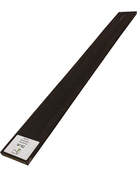 Diapasón de Ébano Rizado 720x75x9 mm MB Exclusive Nº2, vista completa