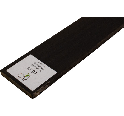 Curly Ebony Fingerboard 720x75x9 mm MB Exclusive No.7, natural curl detail