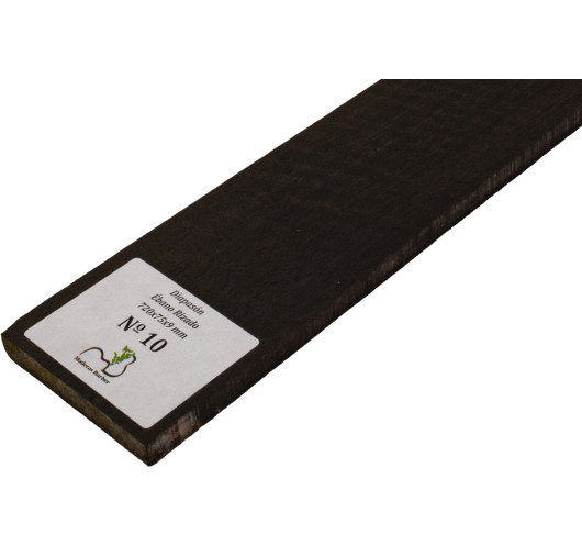 Touche en ébène ondé 720x75x9 mm MB Exclusive N°10, détail du grain ondé