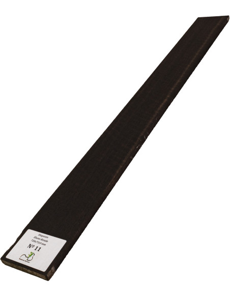 Diapasón de Ébano Rizado 720x75x9 mm MB Exclusive Nº11, vista completa