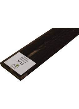 Diapasón de Ébano Rizado 720x75x9 mm MB Exclusive Nº13, detalle del rizo natural