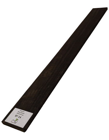 Curly Ebony Fingerboard 720x75x9 mm MB Exclusive No.14, full view