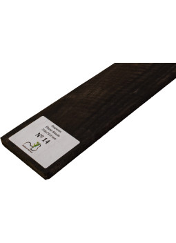 Touche en ébène ondé 720x75x9 mm MB Exclusive N°14, détail du grain ondé