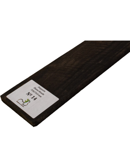 Curly Ebony Fingerboard 720x75x9 mm MB Exclusive No.14, natural curl detail