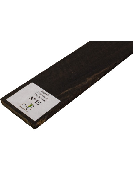 Curly Ebony Fingerboard 720x75x9 mm MB Exclusive No.15, natural curl detail