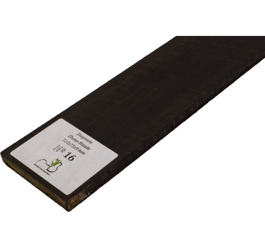 Curly Ebony Fingerboard 720x75x9 mm MB Exclusive No.16, natural curl detail