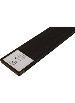 Touche en ébène ondé 720x75x9 mm MB Exclusive N°17, détail du grain ondé
