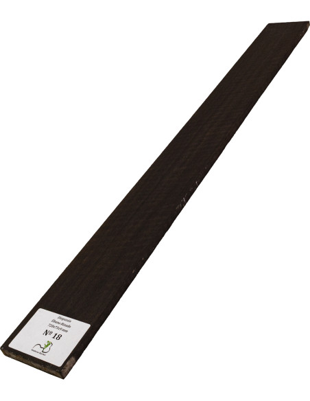 Diapasón de Ébano Rizado 720x75x9 mm MB Exclusive Nº18, vista completa