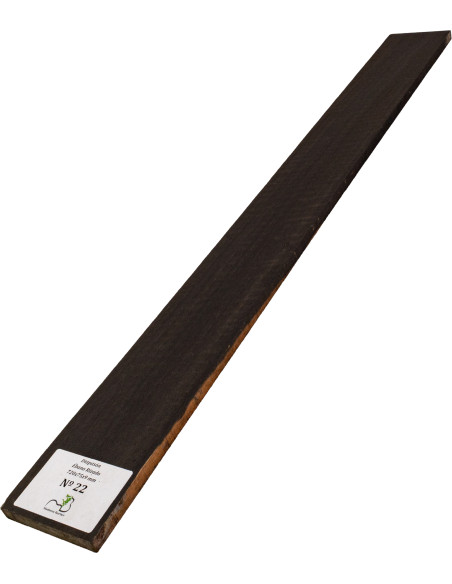 Diapasón de Ébano Rizado 720x75x9 mm MB Exclusive Nº22, vista completa