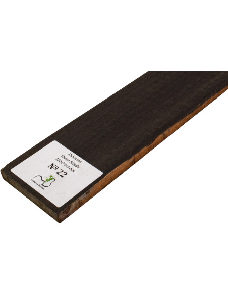Curly Ebony Fingerboard 720x75x9 mm MB Exclusive No.22, natural curl detail