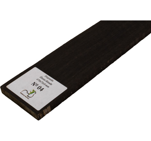 Curly Ebony Fingerboard 470x75x9 mm MB Exclusive No.4, natural curl detail
