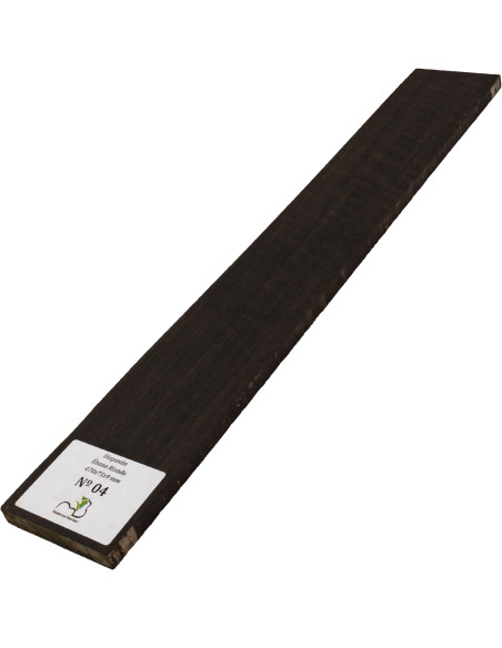 Diapasón de Ébano Rizado 470x75x9 mm MB Exclusive Nº4, vista completa