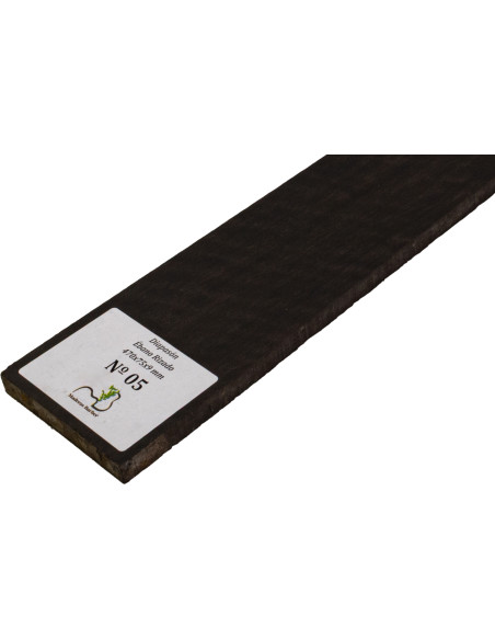 Curly Ebony Fingerboard 470x75x9 mm MB Exclusive No.5, natural curl detail