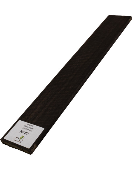 Curly Ebony Fingerboard 470x75x9 mm MB Exclusive No.7, full view