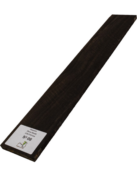 Curly Ebony Fingerboard 470x75x9 mm MB Exclusive No.8, full view