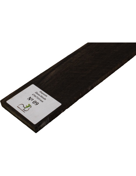 Curly Ebony Fingerboard 470x75x9 mm MB Exclusive No.9, natural curl detail
