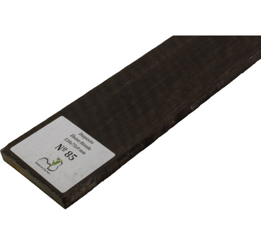 Curly Ebony Fingerboard 530x75x9 mm MB Exclusive Nº85 | Maderas Barber