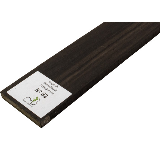Touche en Ébène Ondé 530x75x9 mm MB Exclusive N°82 | Maderas Barber
