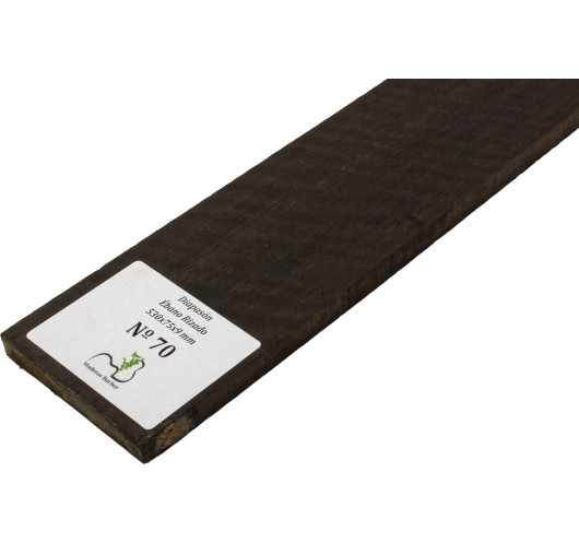 Curly Ebony Fingerboard 530x75x9 mm MB Exclusive Nº70 | Maderas Barber