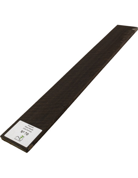 Curly Ebony Fingerboard 530x75x9 mm MB Exclusive Nº70 | Maderas Barber