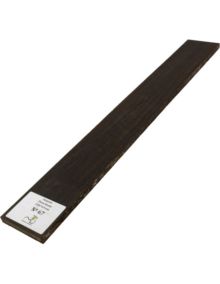 Touche en Ébène Ondé 530x75x9 mm MB Exclusive N°67 | Maderas Barber