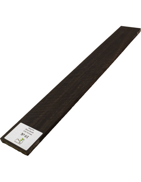 Curly Ebony Fingerboard 530x75x9 mm MB Exclusive Nº61 | Maderas Barber