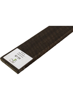 Curly Ebony Fingerboard 530x75x9 mm MB Exclusive Nº59 | Maderas Barber
