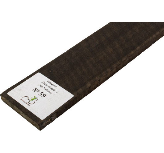 Diapasón de Ébano Rizado 530x75x9 mm MB Exclusive Nº59 | Maderas Barber