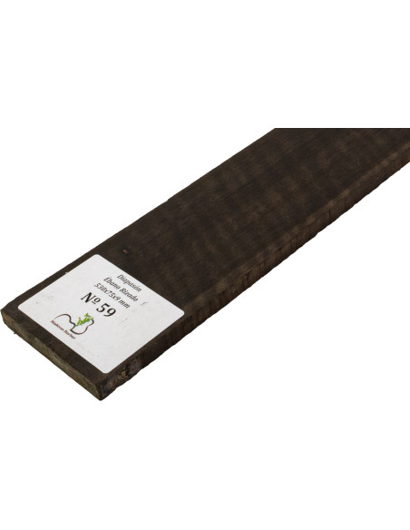 Diapasón de Ébano Rizado 530x75x9 mm MB Exclusive Nº59 | Maderas Barber