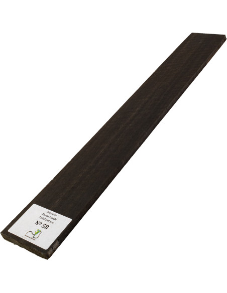 Curly Ebony Fingerboard 530x75x9 mm MB Exclusive Nº58 | Maderas Barber