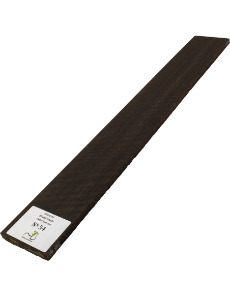 Curly Ebony Fingerboard 530x75x9 mm MB Exclusive Nº54 | Maderas Barber