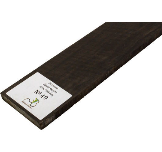 Touche en Ébène Ondé 530x75x9 mm MB Exclusive N°49 | Maderas Barber