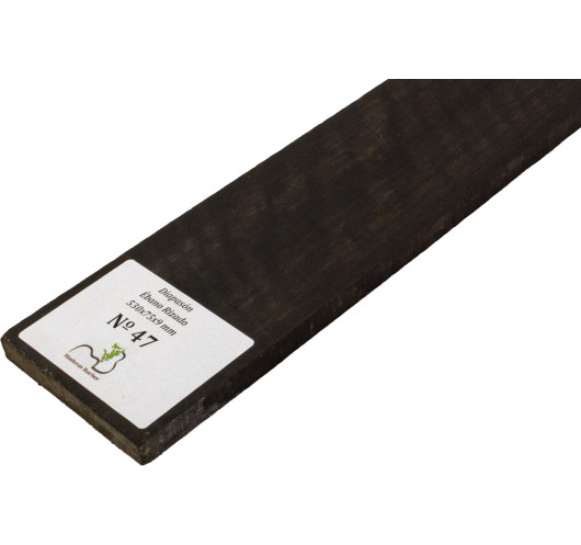 Curly Ebony Fingerboard 530x75x9 mm MB Exclusive Nº47 | Maderas Barber
