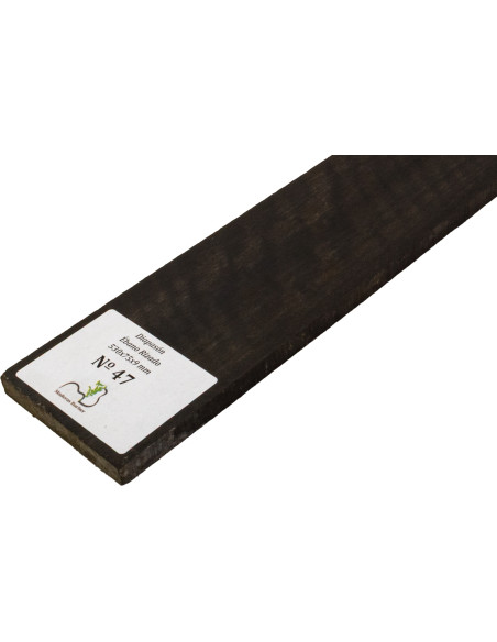 Curly Ebony Fingerboard 530x75x9 mm MB Exclusive Nº47 | Maderas Barber