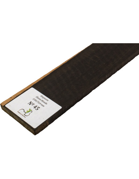 Curly Ebony Fingerboard 530x75x9 mm MB Exclusive Nº45 | Maderas Barber