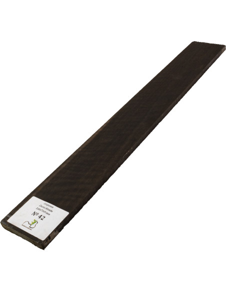 Curly Ebony Fingerboard 530x75x9 mm MB Exclusive Nº42 | Maderas Barber