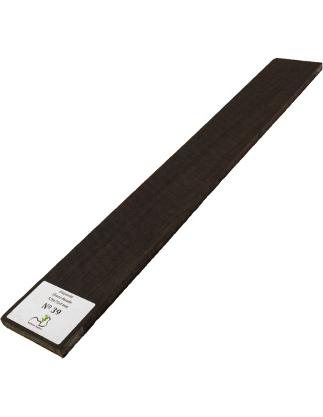 Curly Ebony Fingerboard 530x75x9 mm MB Exclusive Nº39 | Maderas Barber
