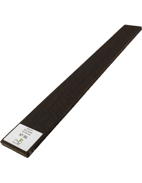 Curly Ebony Fingerboard 530x75x9 mm MB Exclusive Nº36 | Maderas Barber