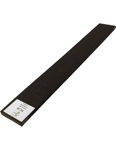 Touche en Ébène Ondé 530x75x9 mm MB Exclusive N°34 | Maderas Barber