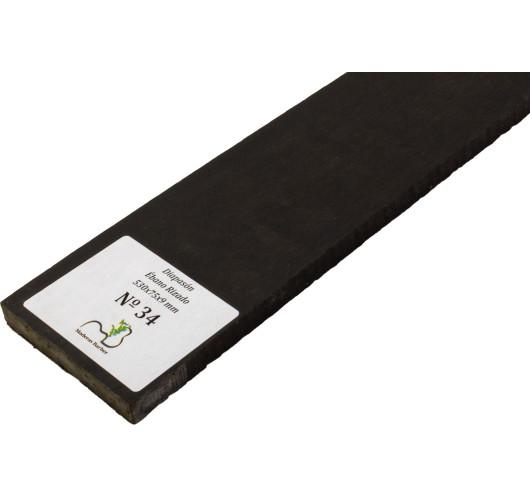 Curly Ebony Fingerboard 530x75x9 mm MB Exclusive Nº34 | Maderas Barber
