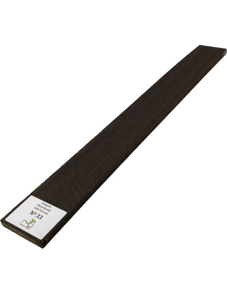 Curly Ebony Fingerboard 530x75x9 mm MB Exclusive Nº33 | Maderas Barber