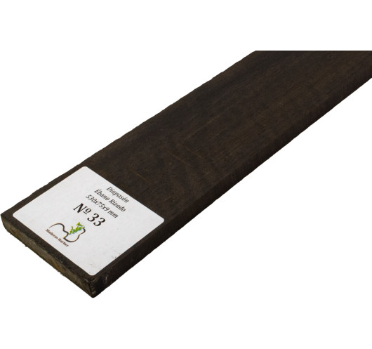 Curly Ebony Fingerboard 530x75x9 mm MB Exclusive Nº33 | Maderas Barber