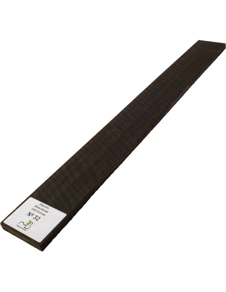 Touche en Ébène Ondé 530x75x9 mm MB Exclusive N°32 | Maderas Barber