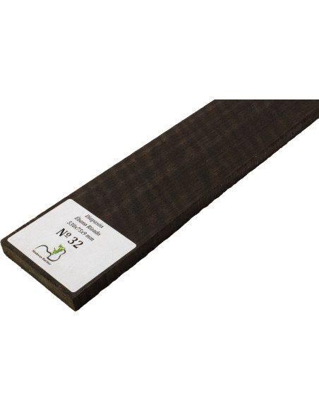 Curly Ebony Fingerboard 530x75x9 mm MB Exclusive Nº32 | Maderas Barber