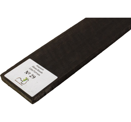 Touche en Ébène Ondé 530x75x9 mm MB Exclusive N°29 | Maderas Barber
