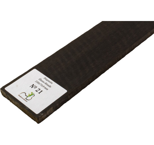 Diapasón de Ébano Rizado 530x75x9 mm MB Exclusive Nº21 | Maderas Barber