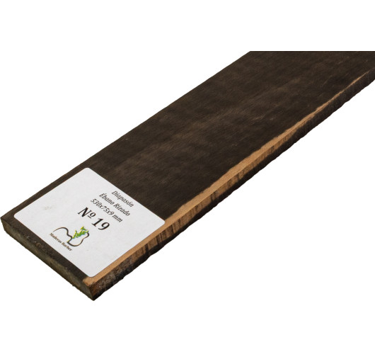 Touche en Ébène Ondé 530x75x9 mm MB Exclusive N°19 | Maderas Barber