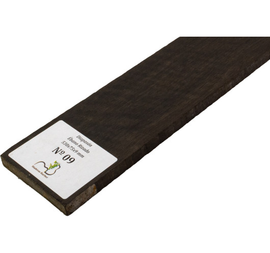Diapasón de Ébano Rizado 530x75x9 mm MB Exclusive Nº9 | Maderas Barber