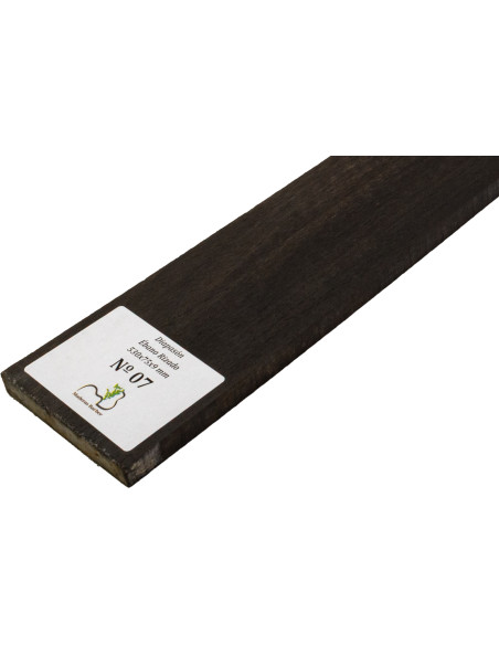 Touche en Ébène Ondé 530x75x9 mm MB Exclusive N°7 | Maderas Barber